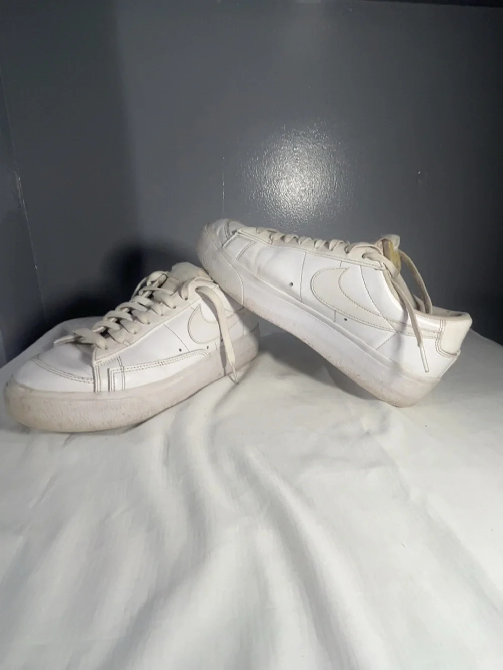 Nike Court Vision Low Triple White Sneakers Men’s Size 10